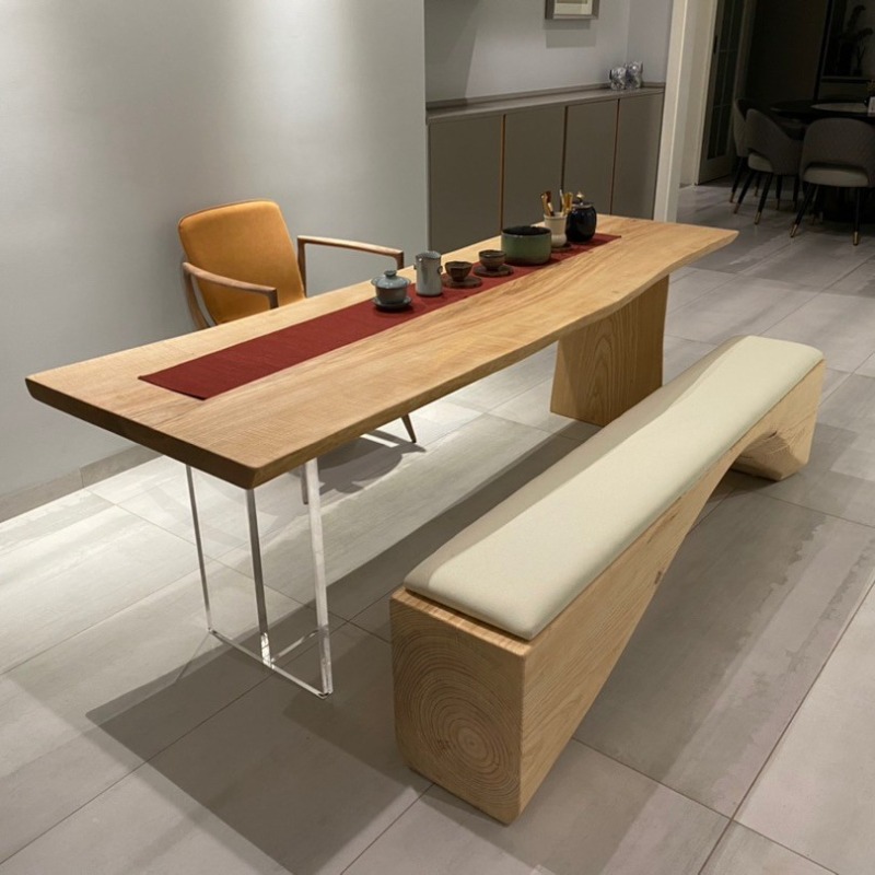 Home & Hotel Textiles Private Limited - Nordic Solid Wood Acrylic Floating Table