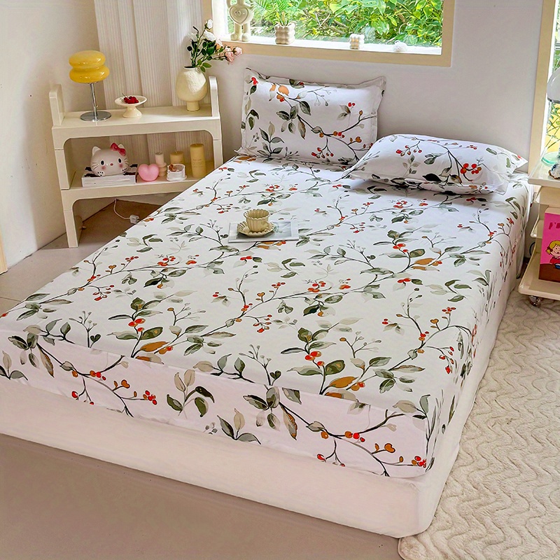 Bed Sheet Microfiber - 3pcs Print Bedding Set, Soft and
