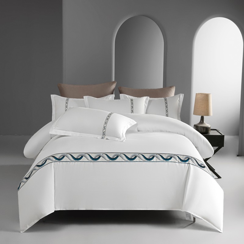 Bed Sheet Microfiber - White Hotel Duvet Cover Set Twin
