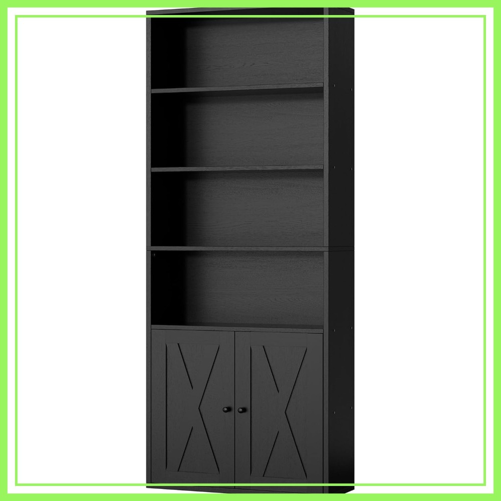 Home & Hotel Textiles Private Limited - Industrial Bookshelf with Doors, 6 Shelf