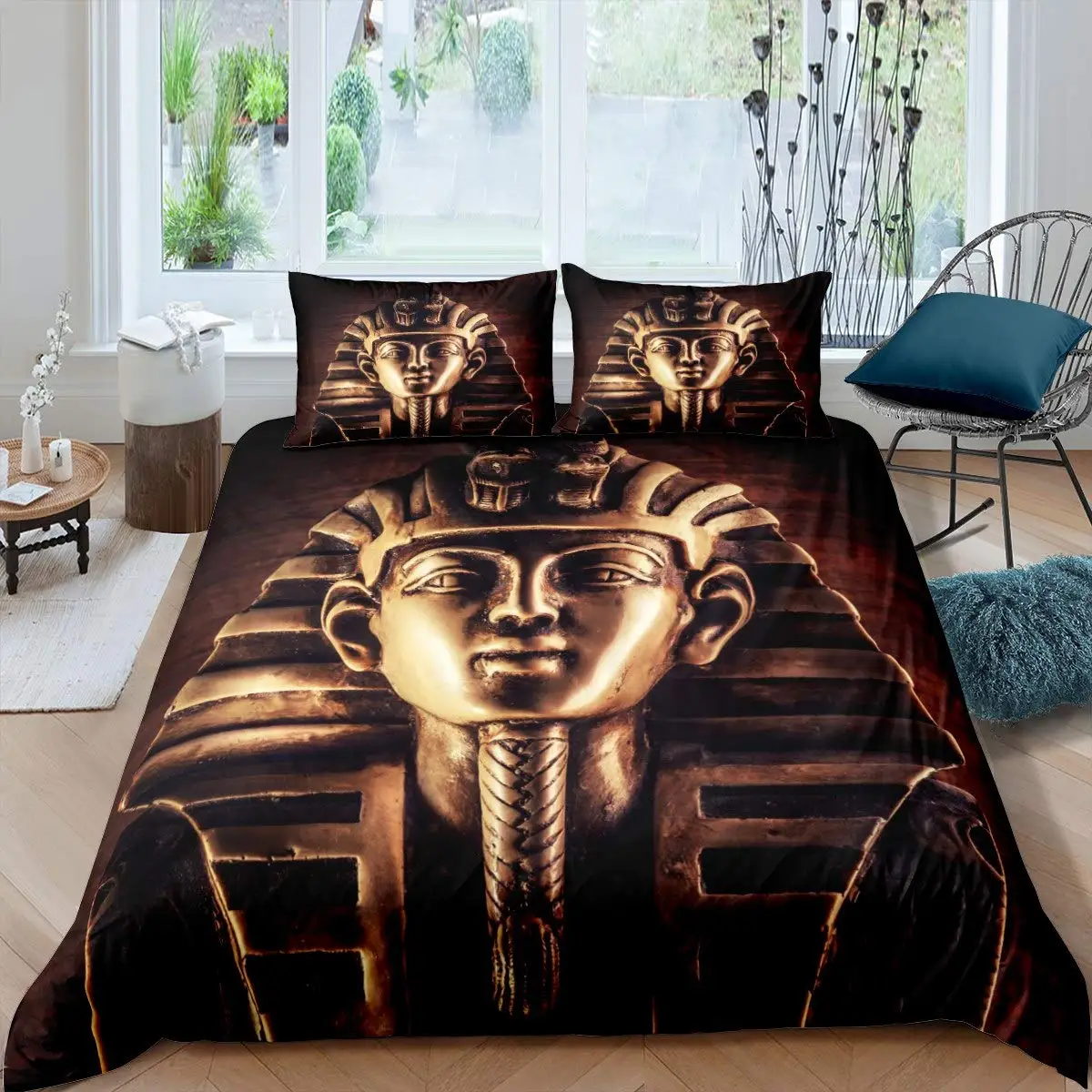 Bed Sheet Microfiber - Pharaoh Duvet Cover Queen Ancient Egypt