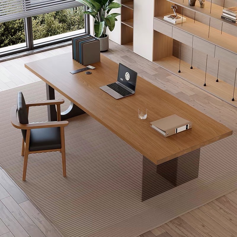 Home & Hotel Textiles Private Limited - Italian Acrylic Floating Wooden Office Desk