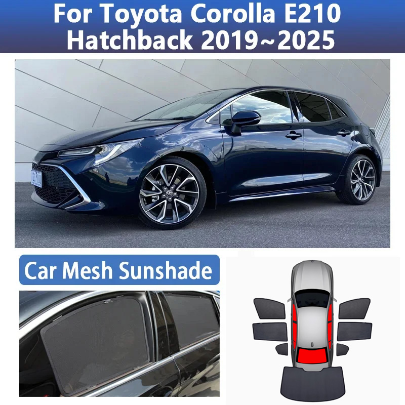 Curtain Sheer Voile - Car Mesh Sunshade For Toyota Corolla