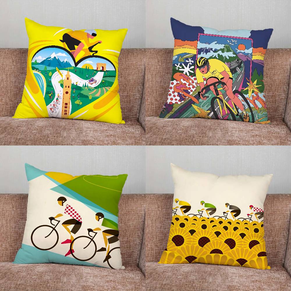 Home Textiles France - Tour De France Bicycle Exercise Pillow