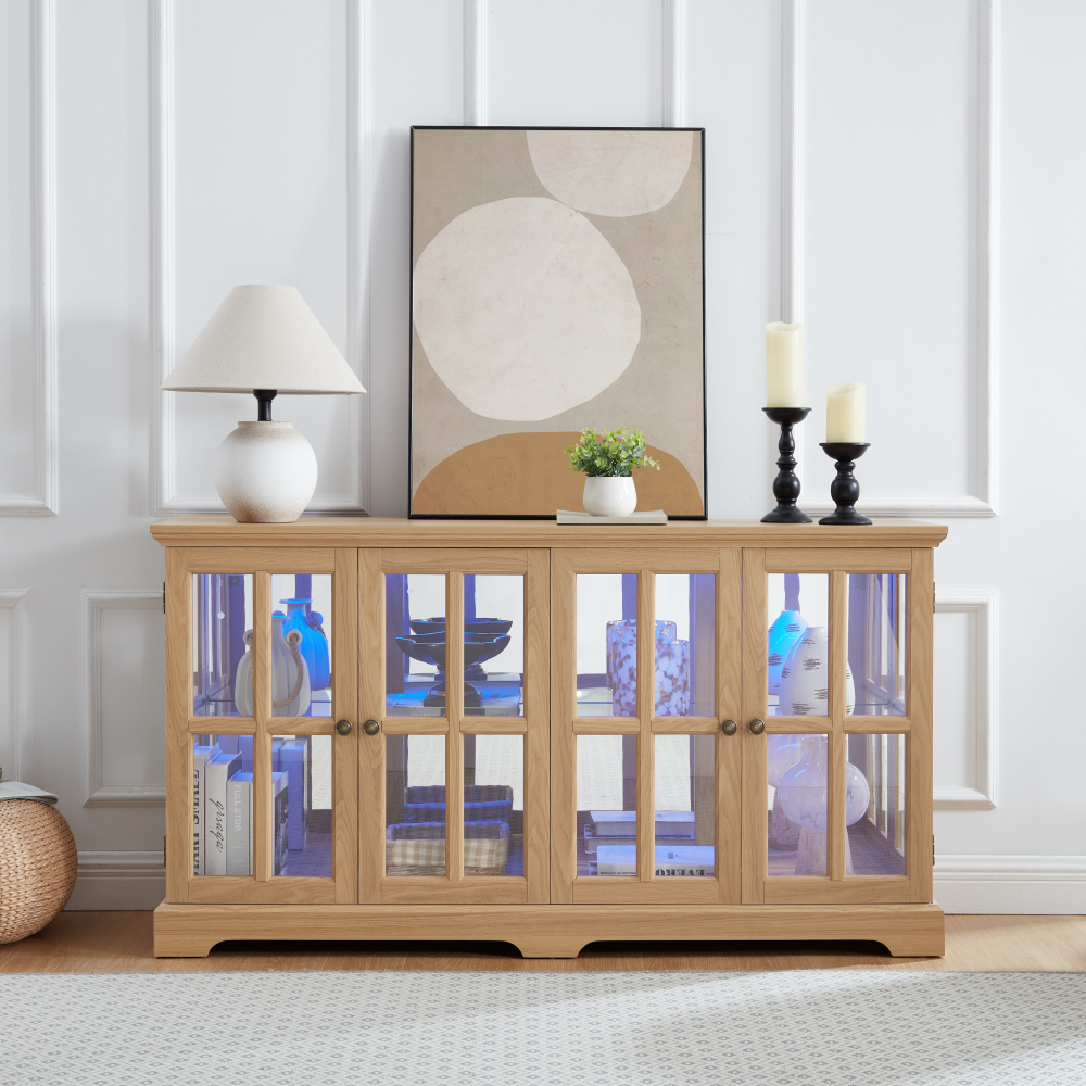 Home & Hotel Textiles Private Limited - LED Curio Display Cabinet: Glass Doors,