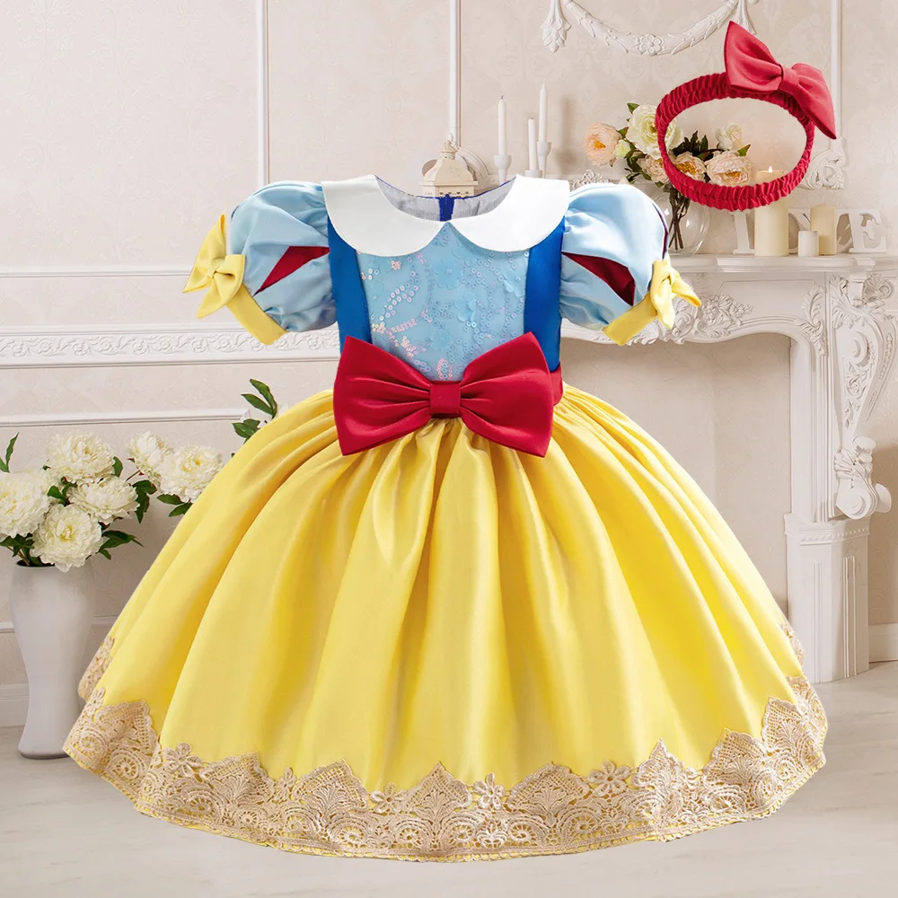Curtain Sheer Voile - Yellow Tutu Party Dress For Girls