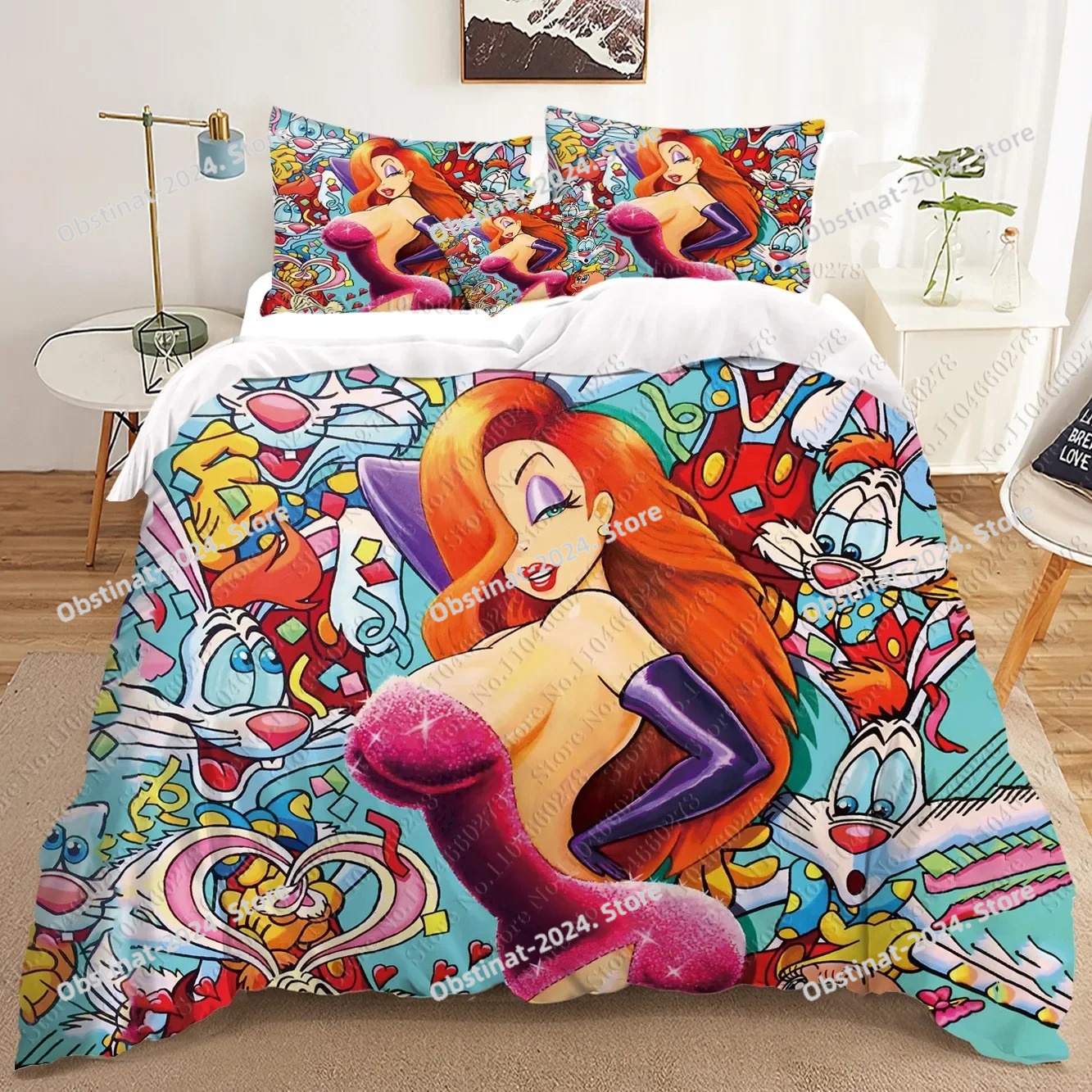 fashion Jessica Rabbit 3D Bedd - Home Textiles Classic Fashion avis et prix
