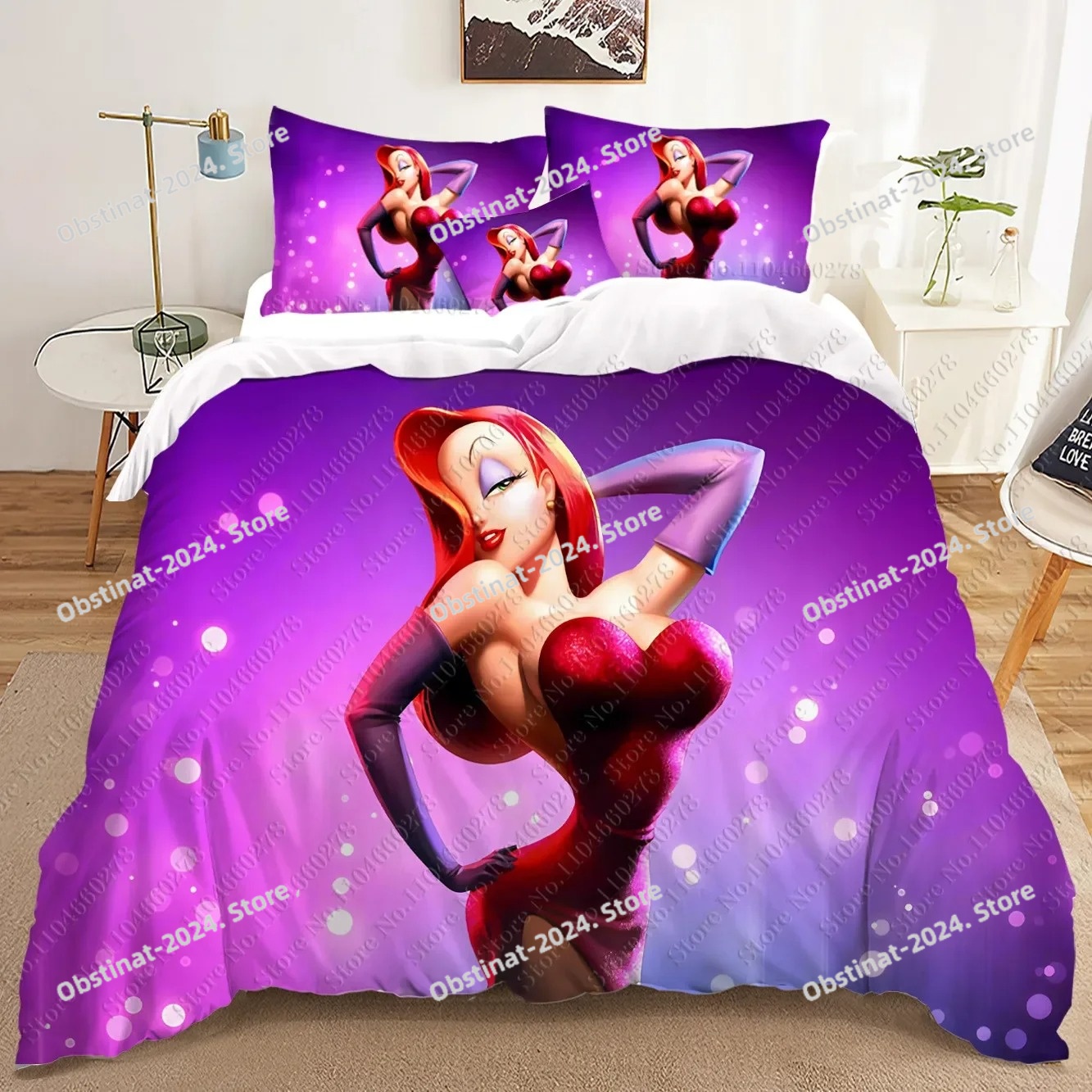 fashion Jessica Rabbit 3D Bedd - Home Textiles Classic Fashion avis et prix