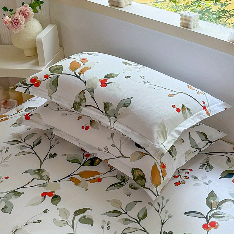 3pcs Print Bedding Set, Soft a - Bed Sheet Microfiber avis et prix