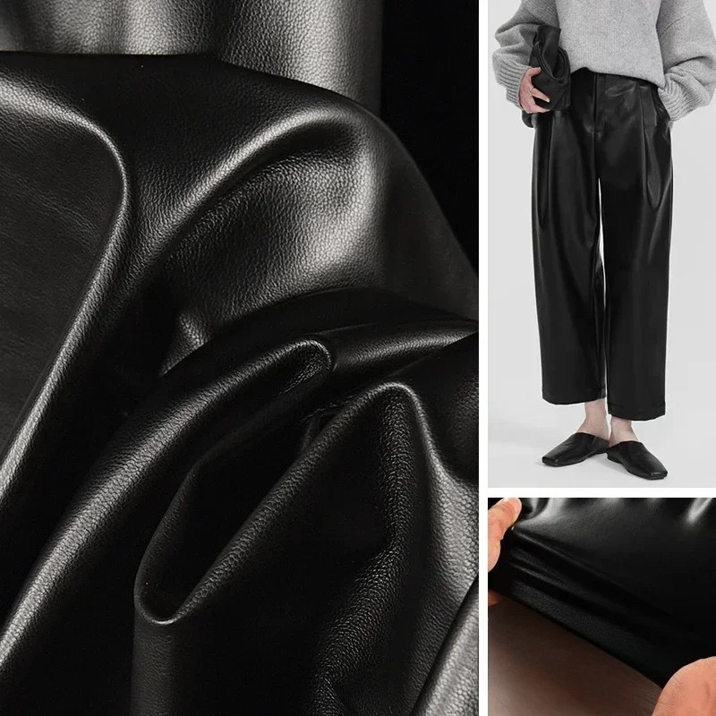 Suede PU Leather Fabric Black  - Home Textiles Wholesale avis et prix