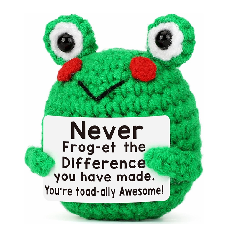 Funny Crochet Frog Figurines E - Home And Textiles Today avis et prix