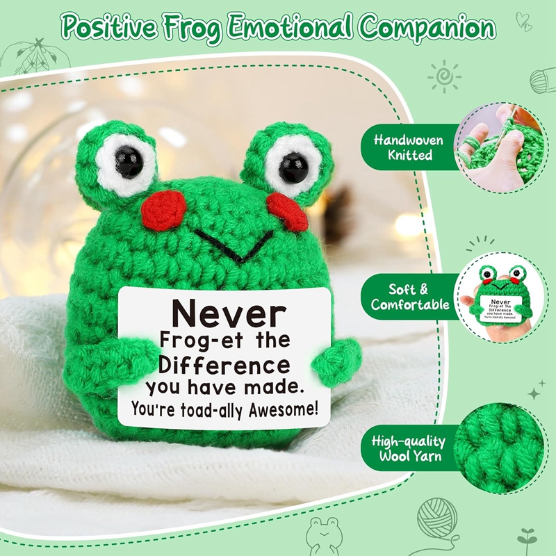 Funny Crochet Frog Figurines E - Home And Textiles Today avis et prix