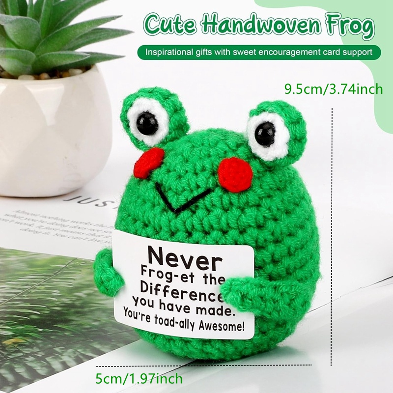 Funny Crochet Frog Figurines E - Home And Textiles Today avis et prix
