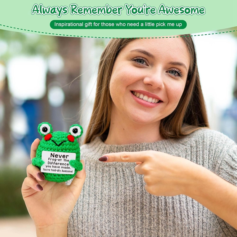 Funny Crochet Frog Figurines E - Home And Textiles Today avis et prix