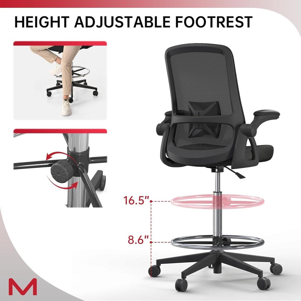 Mesh Backrest Swivel Chair wit - Home & Hotel Textiles Private Limited avis et prix