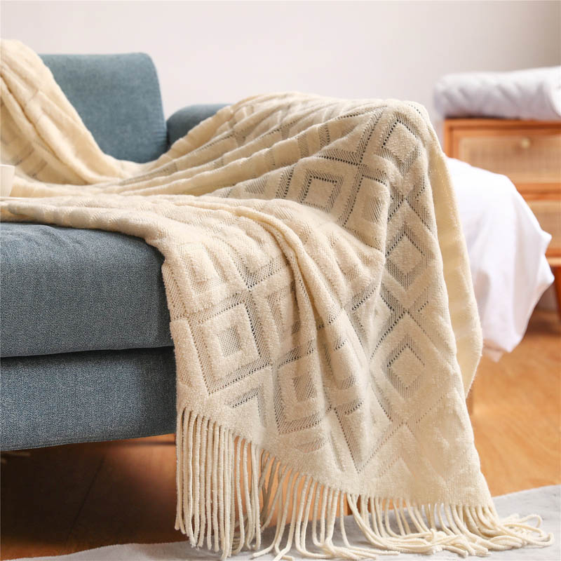 Blanket for Beds Nordic Knitte - Throw Blanket Chunky Knit avis et prix