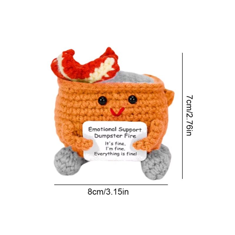 Handmade Crochet Dumpster Fire - Home And Textiles Today avis et prix