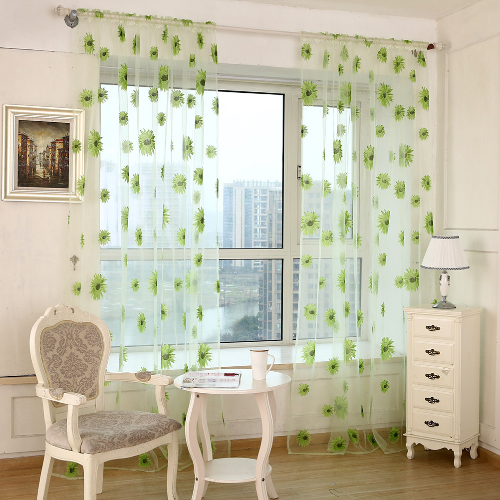 Sunflower Curtains 100X270Cm G - Curtain Sheer Voile avis et prix