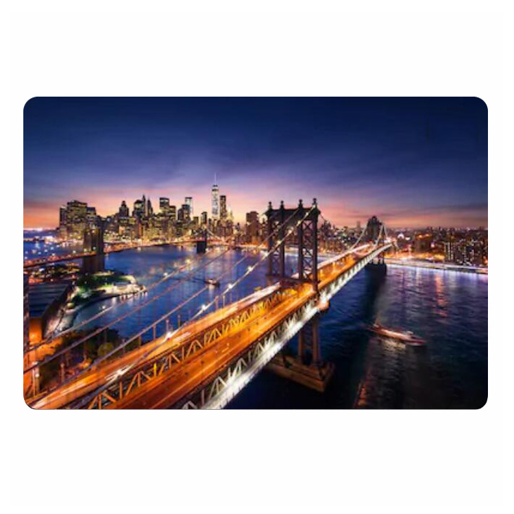 Modern New York City at Sunset - Home Textiles New York avis et prix