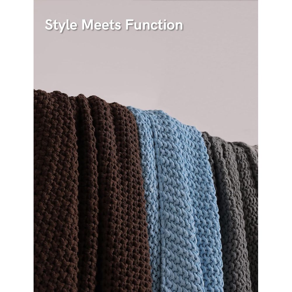 Chunky Cotton Knit Throw Blank - Throw Blanket Chunky Knit avis et prix
