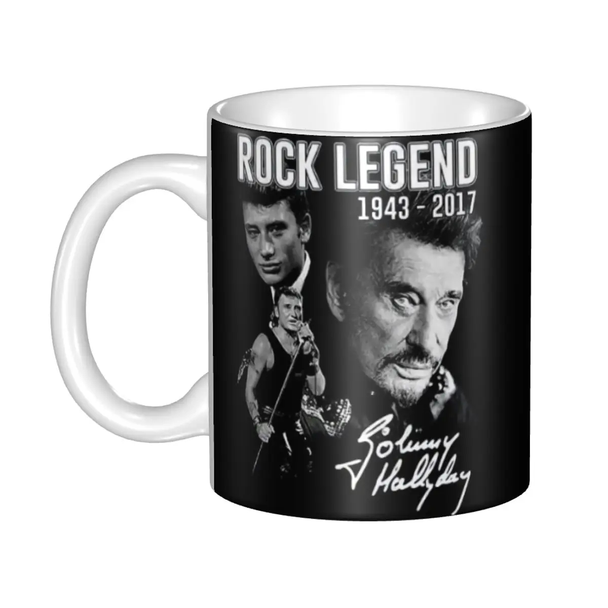 Johnny Hallyday Coffee Mugs DI - Home Textiles France avis et prix