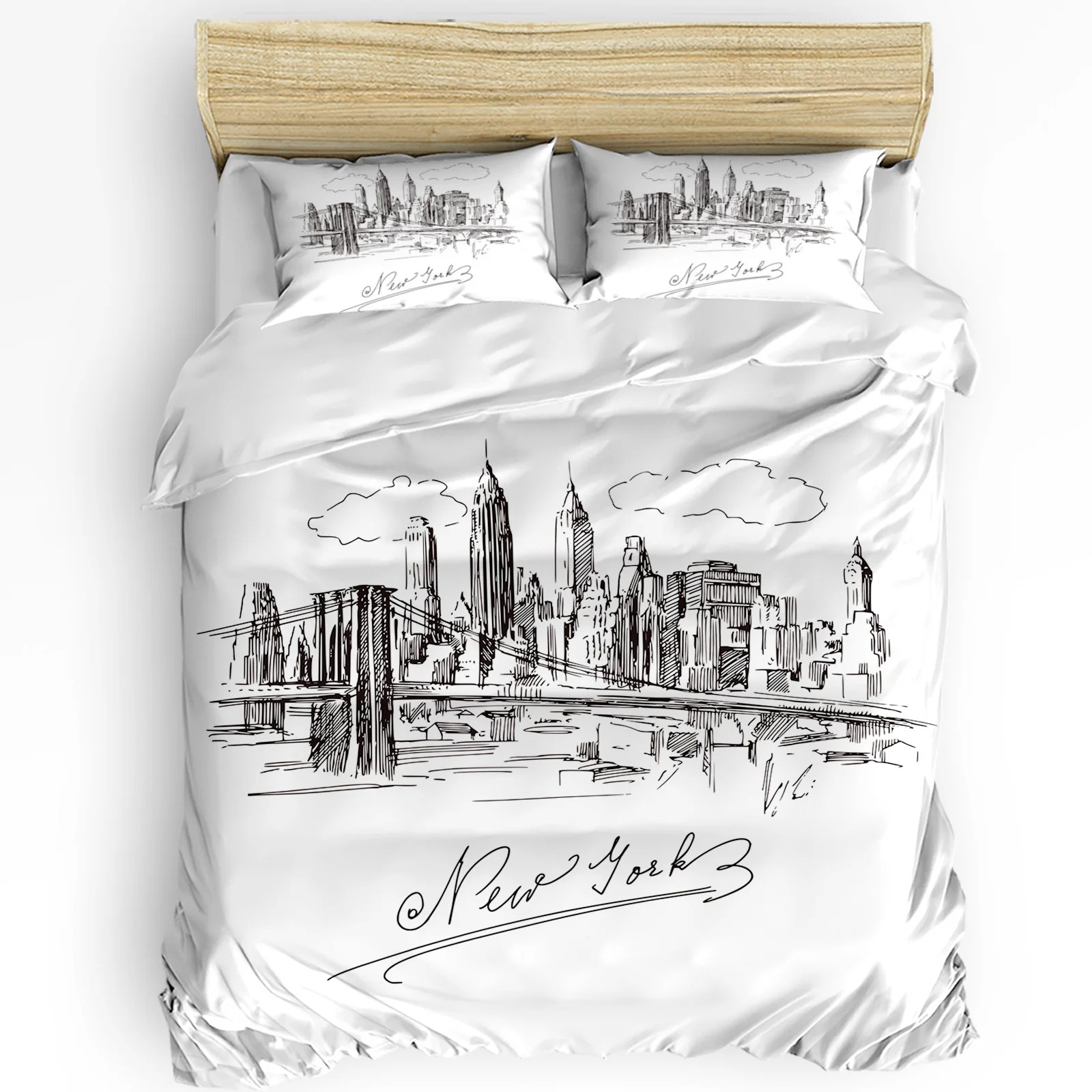 New York Sketch City Duvet Cov - Home Textiles New York avis et prix