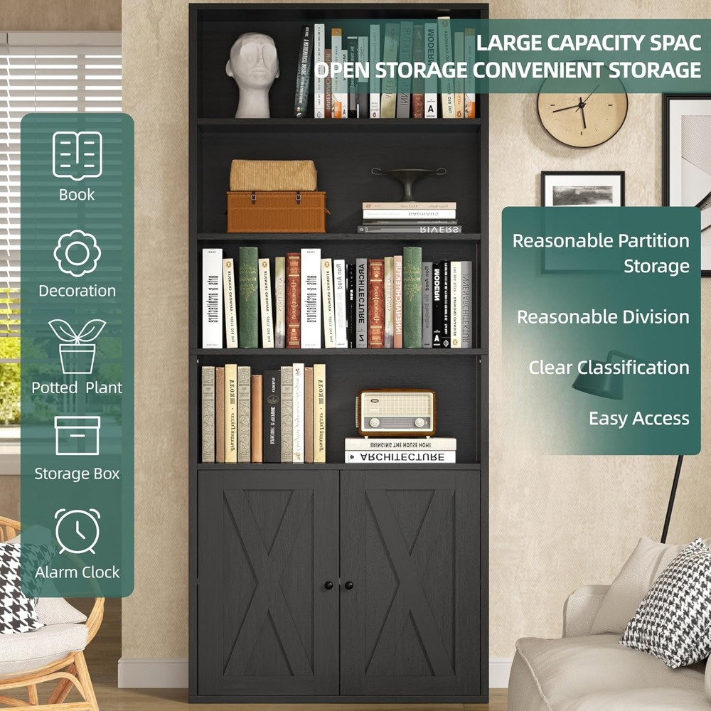 Industrial Bookshelf with Door - Home & Hotel Textiles Private Limited avis et prix