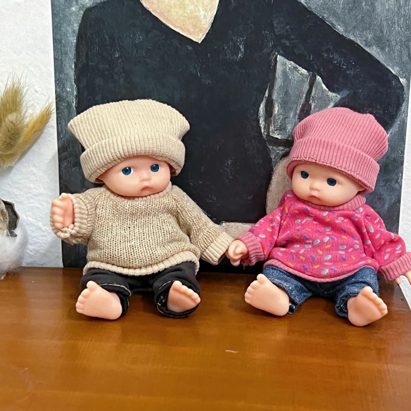 1pc 12cm Reborn Miniature Doll - Home And Textiles Today avis et prix