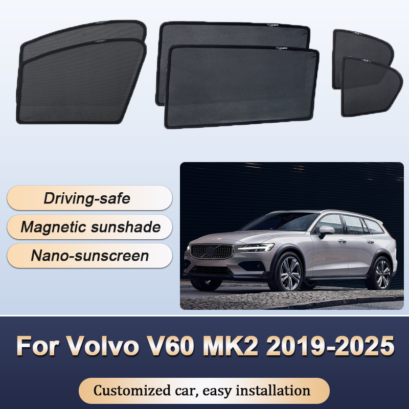 Sun Shades For Volvo V60 MK2 2 - Curtain Sheer Voile avis et prix