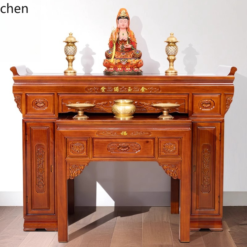 r5.20 Solid Wood Buddha Altar  - Home & Hotel Textiles Private Limited avis et prix
