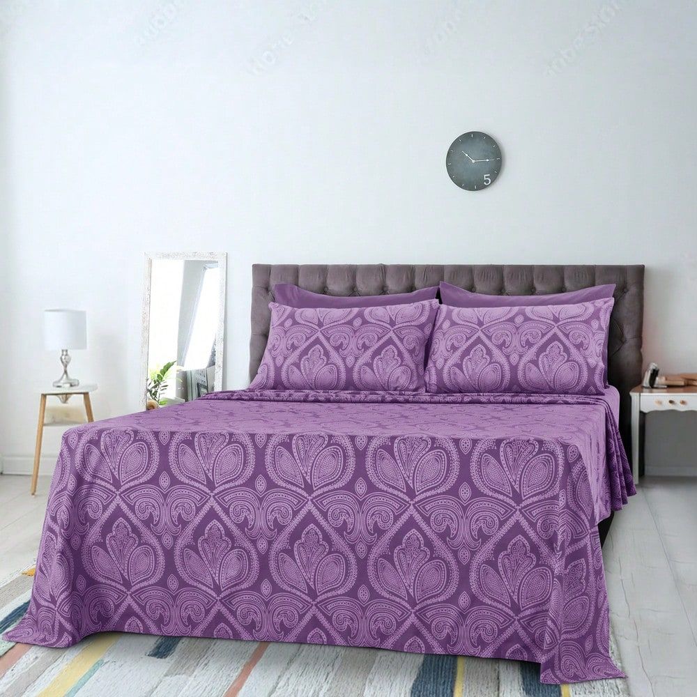 Decor 6Piece Paisley Bed Sheet - Bed Sheet Microfiber avis et prix