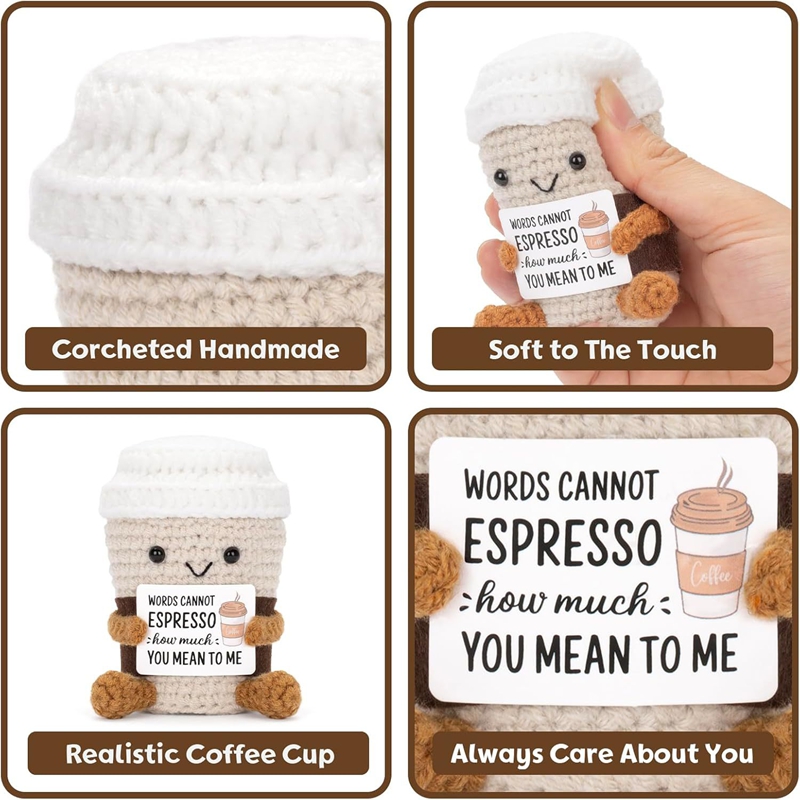 Handmade Crochet Coffee Doll w - Home And Textiles Today avis et prix