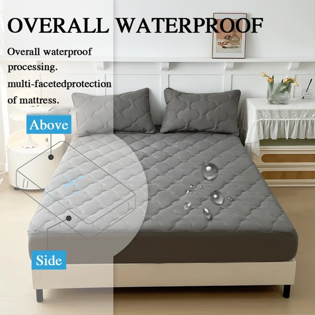 Learned- Waterproof Fitted Bed - Bed Sheet Microfiber avis et prix