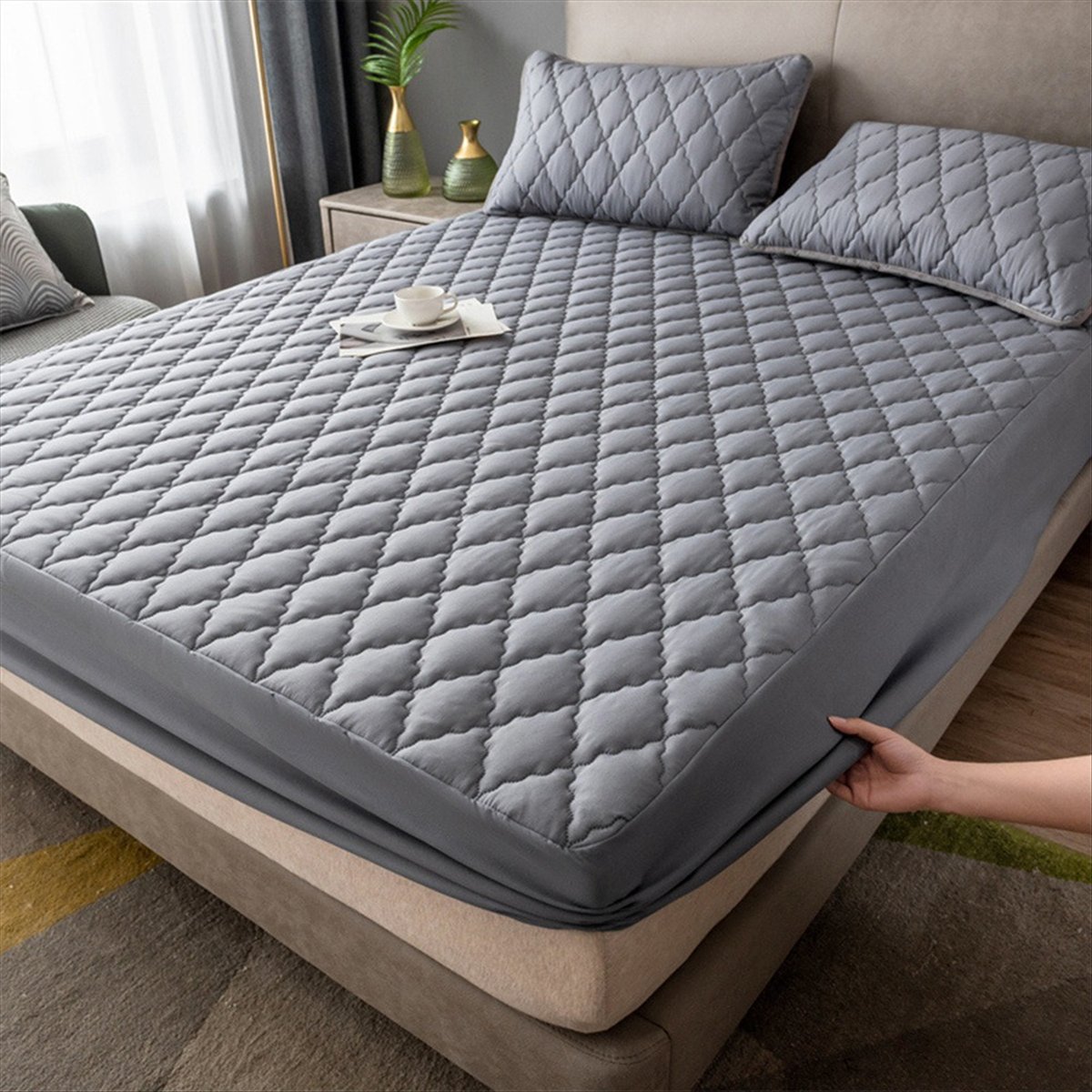 Learned- Waterproof Fitted Bed - Bed Sheet Microfiber avis et prix