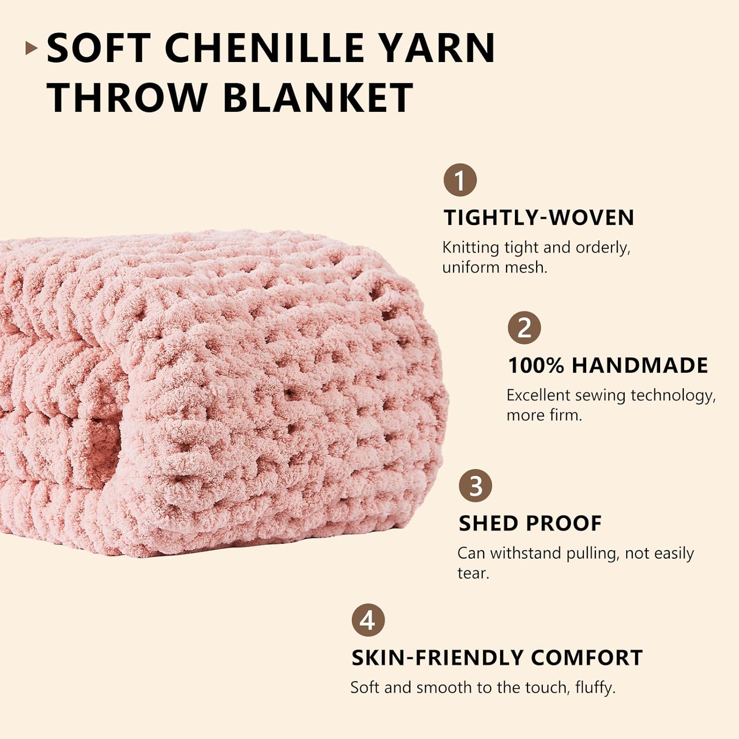 Chunky Knit Blanket Throw Chen - Throw Blanket Chunky Knit avis et prix