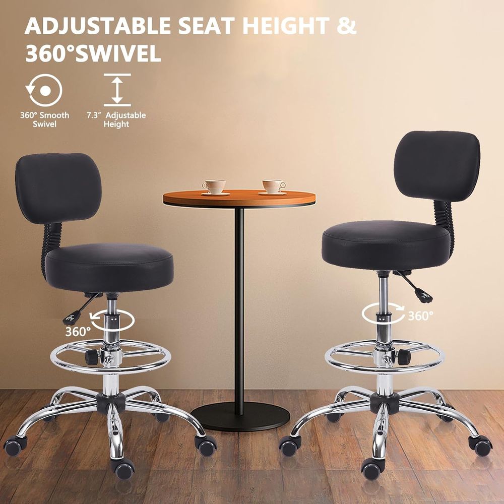 Adjustable Swivel Bar Stool wi - Home & Hotel Textiles Private Limited avis et prix