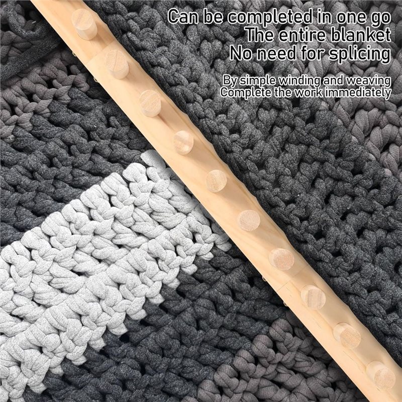 ABZC-Blanket Loom, 4Pcs Chunky - Throw Blanket Chunky Knit avis et prix