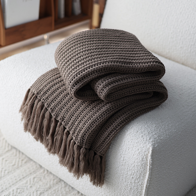 Chunky Solid Knit Throw Blanke - Throw Blanket Chunky Knit avis et prix