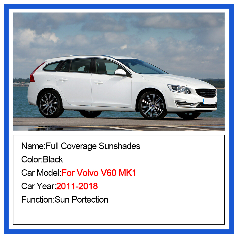 Sunshade For Volvo V60 MK1 201 - Curtain Sheer Voile avis et prix