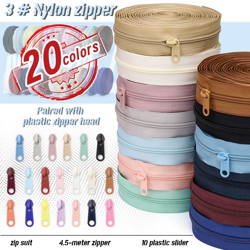 1 group = 4.5m zipper + 10 pla - Home Textiles Group avis et prix