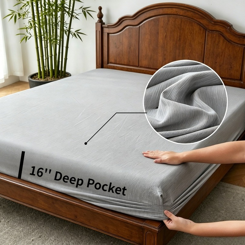1PCs Cooling Fitted Sheet US S - Bed Sheet Microfiber avis et prix