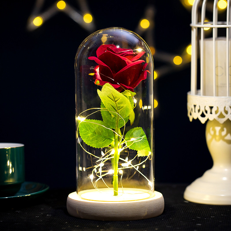 Glowing Plush Artificial Rose  - Home And Textiles Today avis et prix
