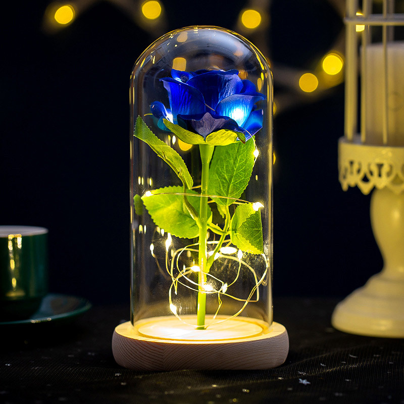 Glowing Plush Artificial Rose  - Home And Textiles Today avis et prix