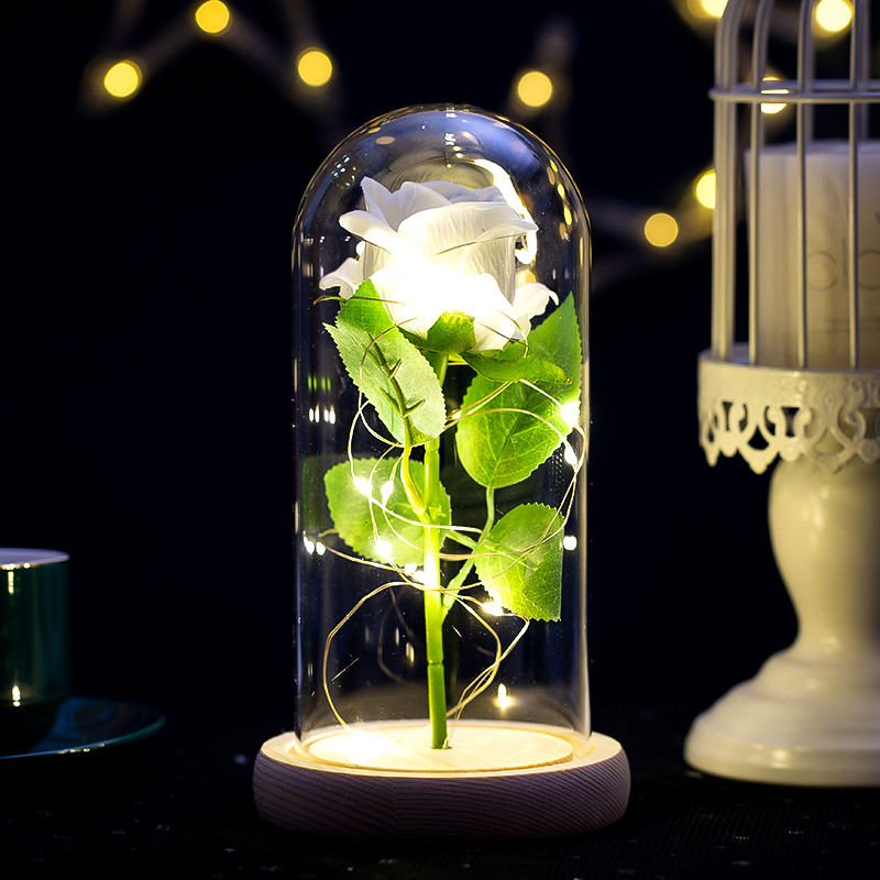 Glowing Plush Artificial Rose  - Home And Textiles Today avis et prix