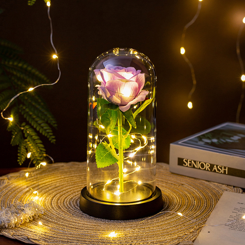 Glowing Plush Artificial Rose  - Home And Textiles Today avis et prix