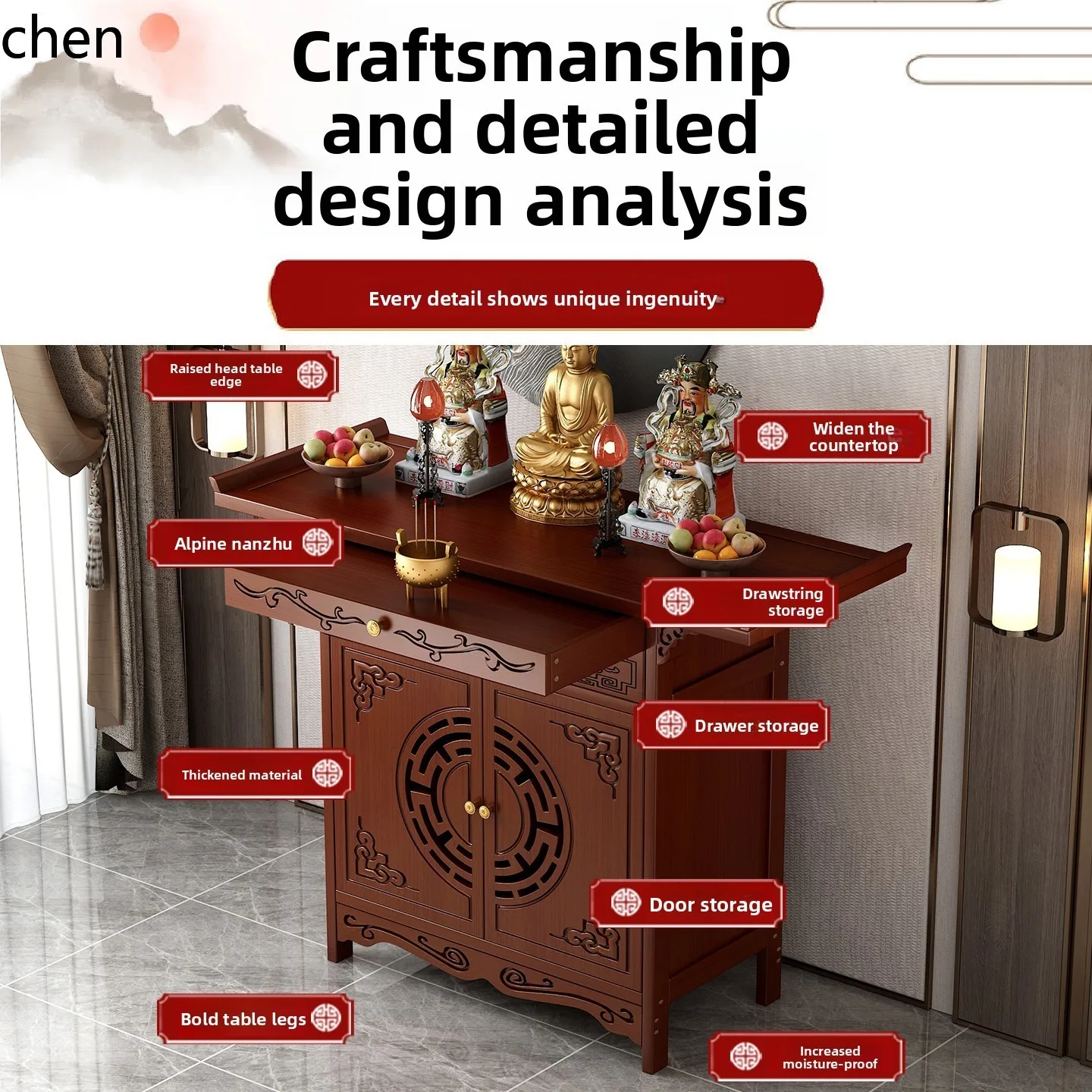r5.20 Standing Cabinet Altar B - Home & Hotel Textiles Private Limited avis et prix