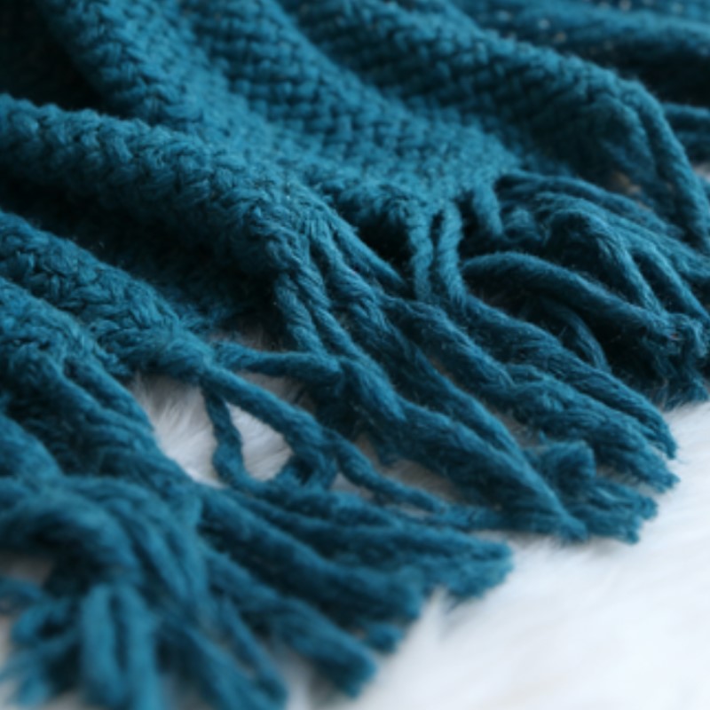 Cable Knit Blue Gift Throw Bla - Throw Blanket Chunky Knit avis et prix