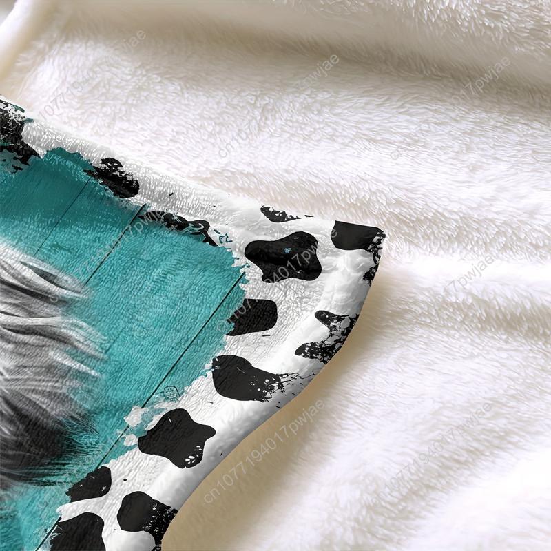 Cozy Soft Highland Cow Flannel - Throw Blanket Chunky Knit avis et prix
