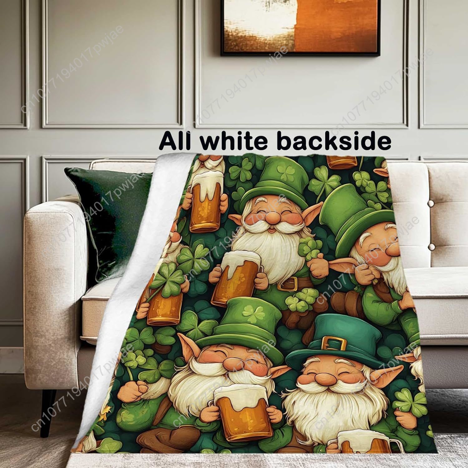 St. Patrick’s Day Gnome Throw  - Home And Textiles Today avis et prix
