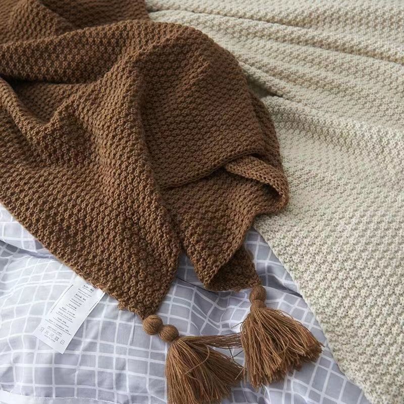 Nordic Blankets for Bed Sofa C - Throw Blanket Chunky Knit avis et prix